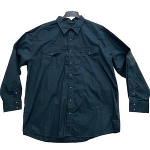 Roper Mens Western Wear Genuine Shirt Cotton Broadcloth Size 3XL